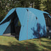 Dome Tent 6-Person met dak met opslag Blauw 500 x 314 x 206 cm