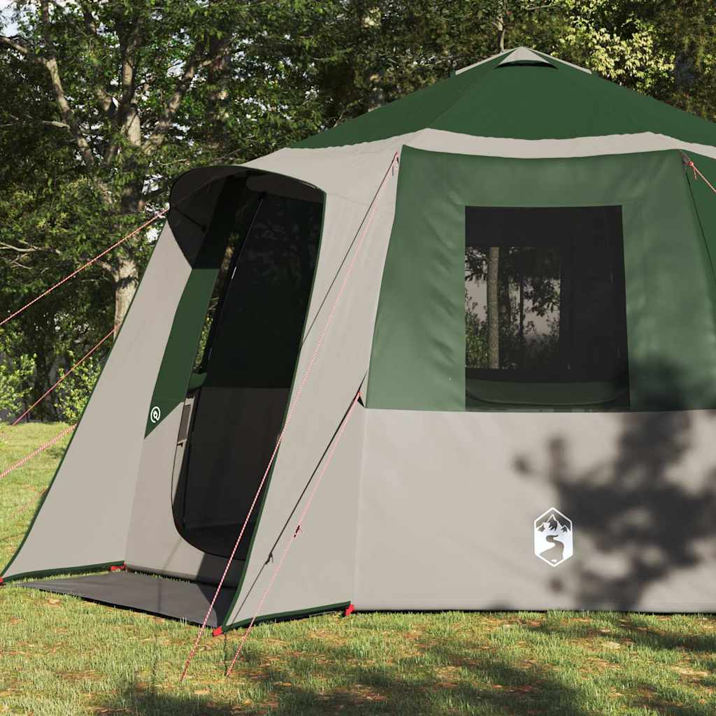 Cabin Tent 12-Person 10-persoons Groen en Wit