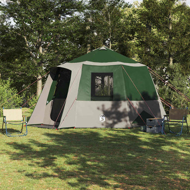 Cabin Tent 12-Person 10-persoons Groen en Wit