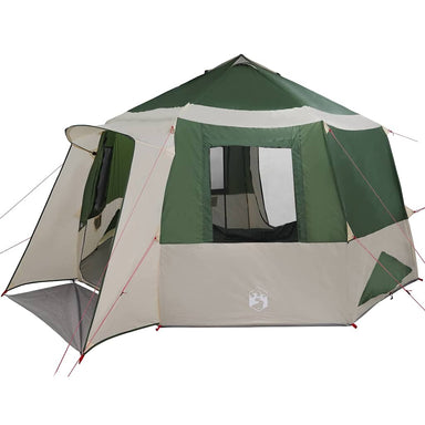 Cabin Tent 12-Person 10-persoons Groen en Wit