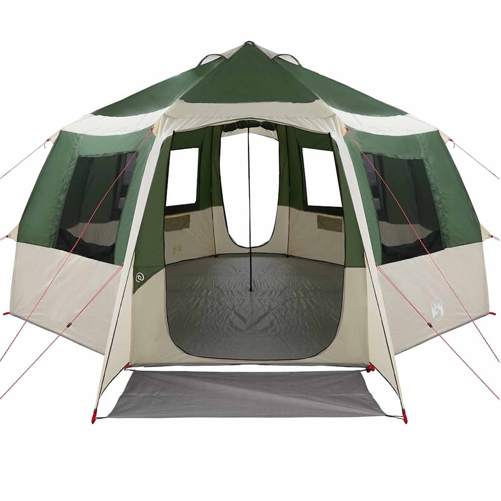Cabin Tent 12-Person 10-persoons Groen en Wit