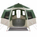 Cabin Tent 12-Person 10-persoons Groen en Wit
