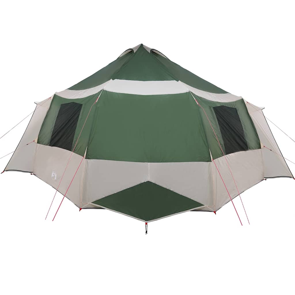 Cabin Tent 12-Person 10-persoons Groen en Wit