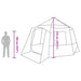 Cabin Tent 12-Person 10-persoons Groen en Wit