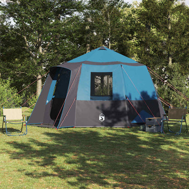 Cabin Tent 12-Person 10-persoons Blauw en Grijs