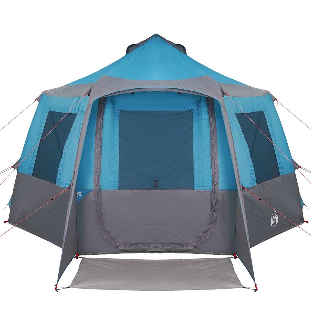 Cabin Tent 12-Person 10-persoons Blauw en Grijs