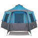 Cabin Tent 12-Person 10-persoons Blauw en Grijs