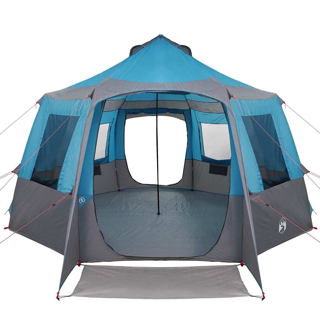 Cabin Tent 12-Person 10-persoons Blauw en Grijs