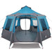 Cabin Tent 12-Person 10-persoons Blauw en Grijs