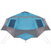 Cabin Tent 12-Person 10-persoons Blauw en Grijs