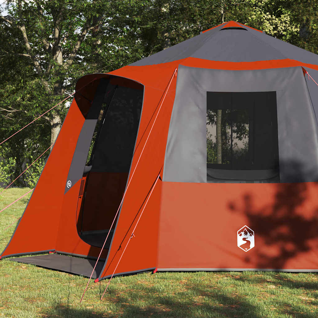 Cabin Tent 12-Person 10-persoons Grijs en Oranje