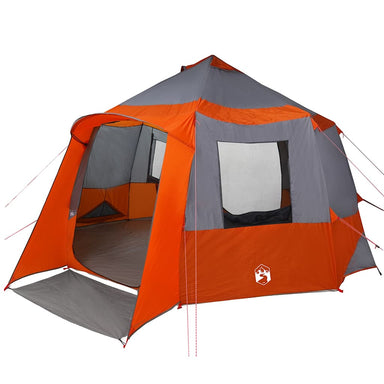 Cabin Tent 12-Person 10-persoons Grijs en Oranje