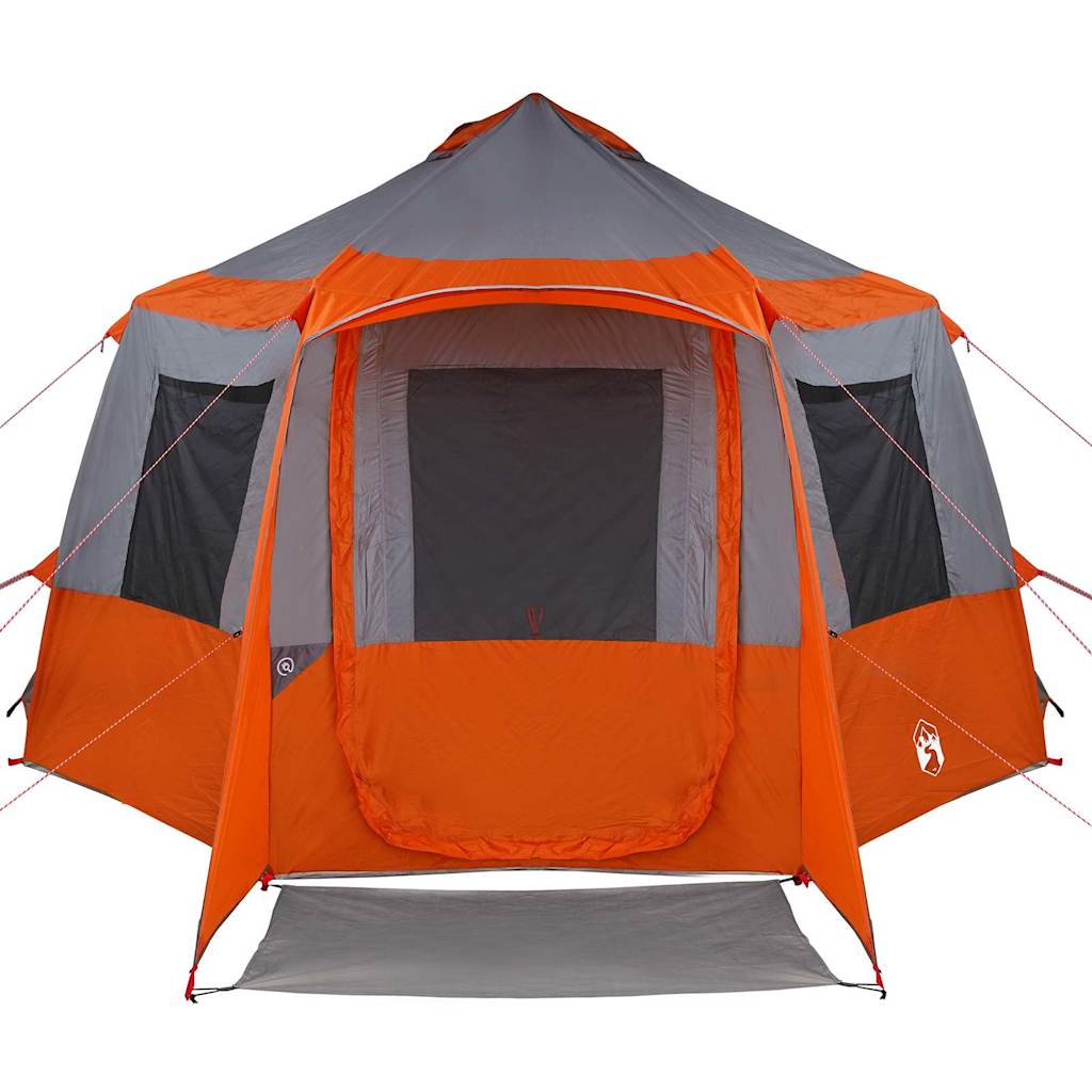Cabin Tent 12-Person 10-persoons Grijs en Oranje