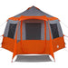 Cabin Tent 12-Person 10-persoons Grijs en Oranje