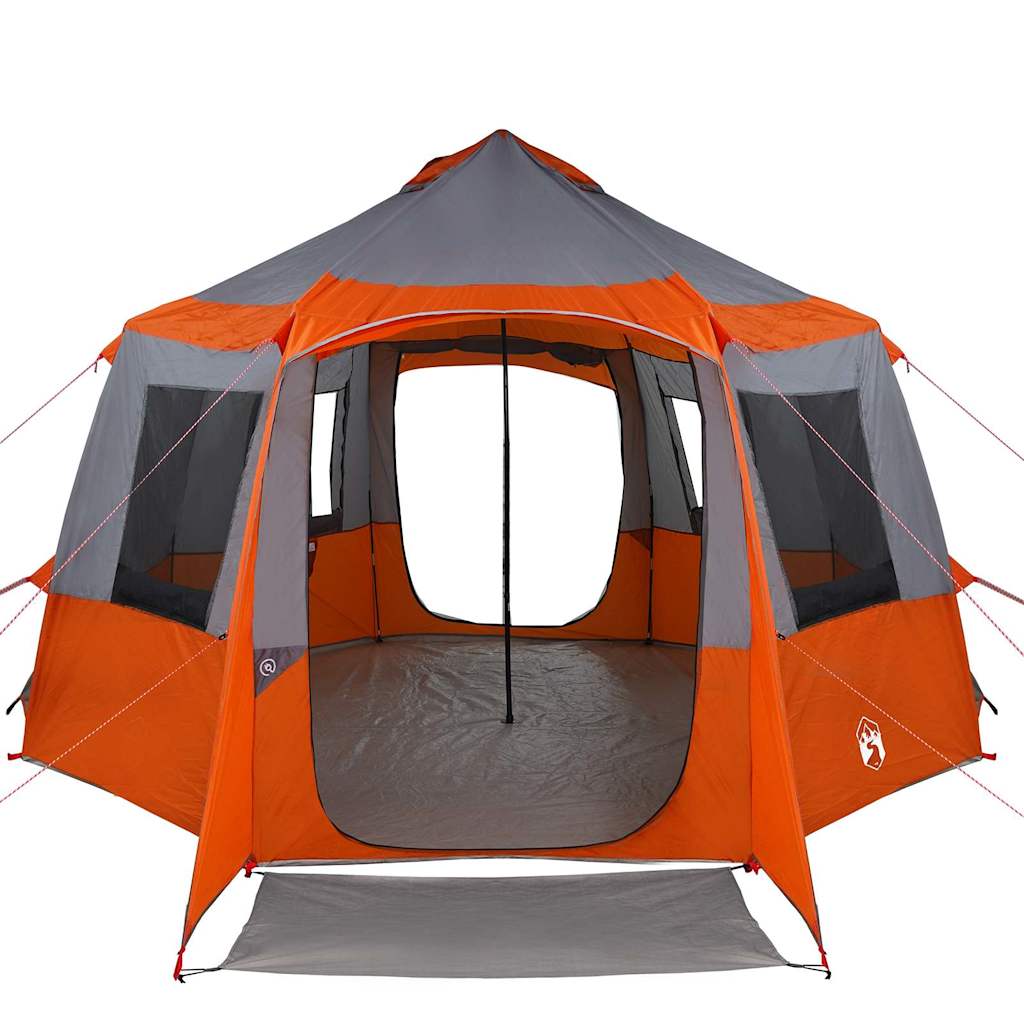Cabin Tent 12-Person 10-persoons Grijs en Oranje