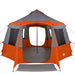 Cabin Tent 12-Person 10-persoons Grijs en Oranje