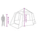 Cabin Tent 12-Person 10-persoons Grijs en Oranje