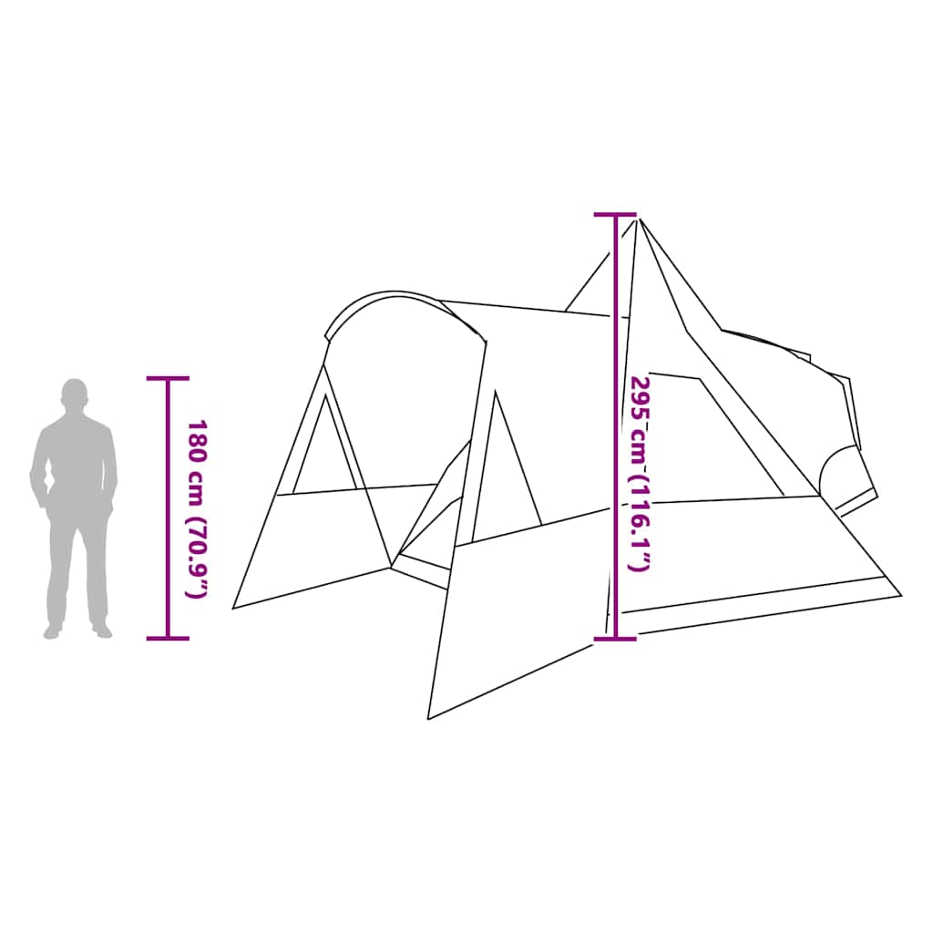 Teepee Tent 8-Persoon 8-persoons Blauw