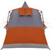 Teepee Tent 8-Persoon 8-persoons Grijs en Oranje