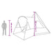 Teepee Tent 5-Person 5-persoons Blauw