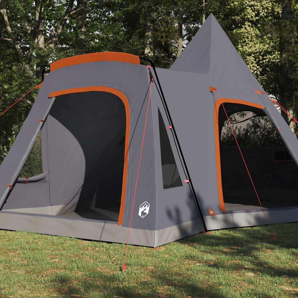 Teepee Tent 5-Person 5-persoons Grijs en Oranje