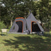 Teepee Tent 5-Person 5-persoons Grijs en Oranje