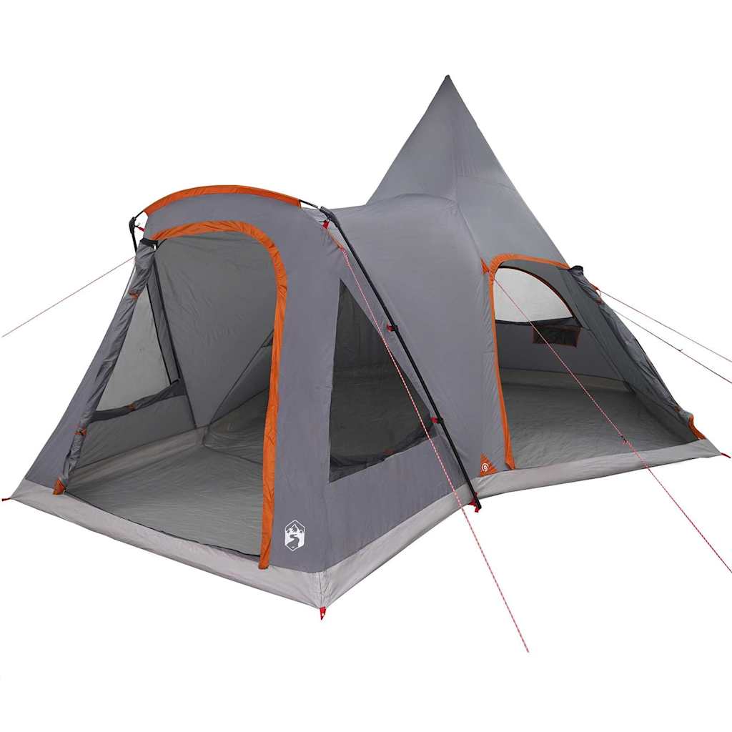 Teepee Tent 5-Person 5-persoons Grijs en Oranje