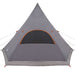 Teepee Tent 5-Person 5-persoons Grijs en Oranje
