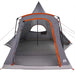 Teepee Tent 5-Person 5-persoons Grijs en Oranje