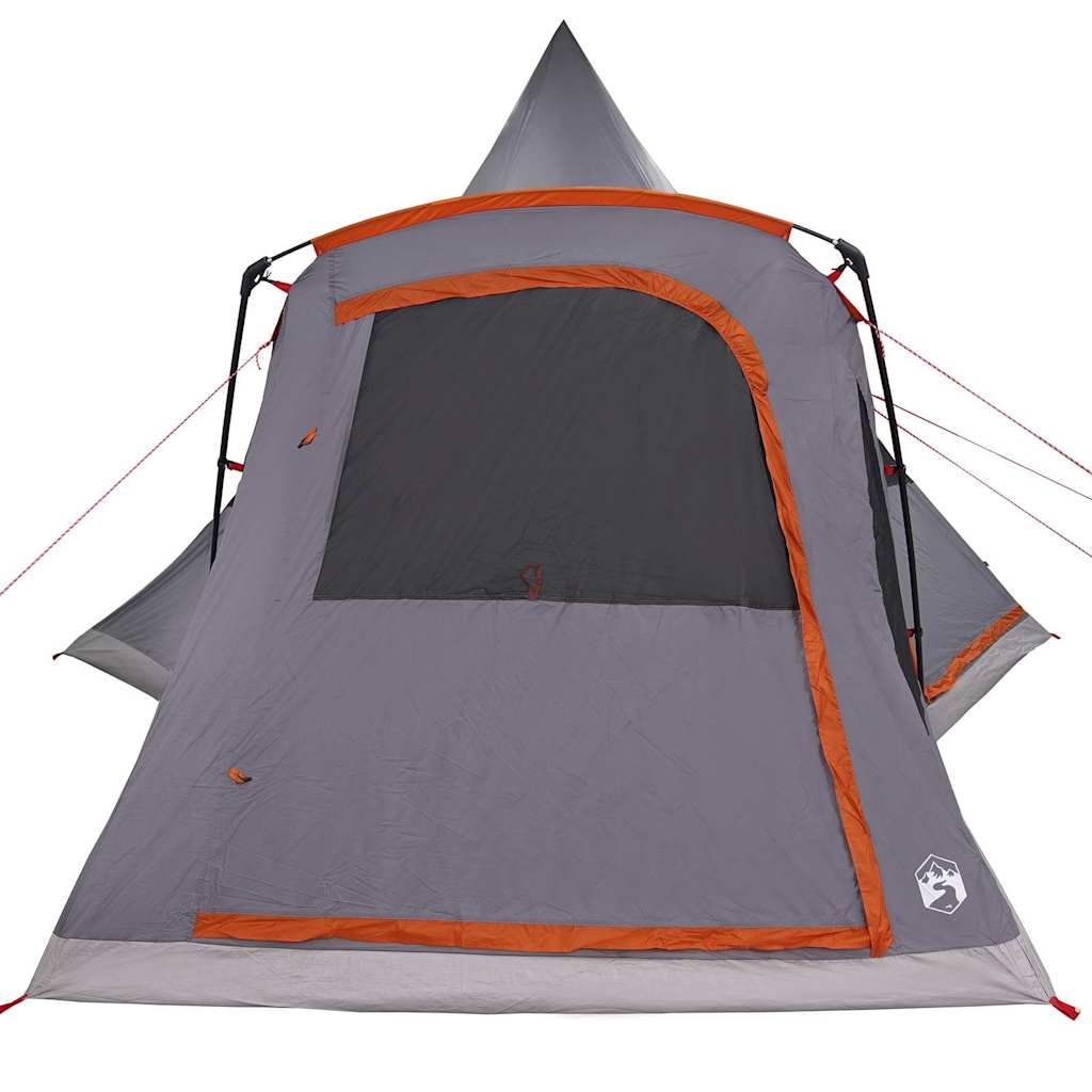 Teepee Tent 5-Person 5-persoons Grijs en Oranje