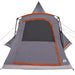 Teepee Tent 5-Person 5-persoons Grijs en Oranje