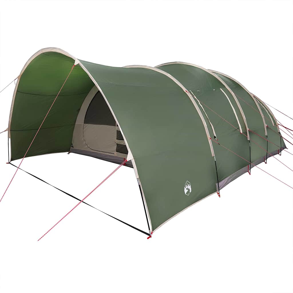 Tunnel Tent 8-Person met dak Groen 710 x 460 x 245 cm