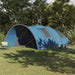 Tunnel Tent 8-Person met dak Blauw 710 x 460 x 245 cm