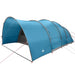 Tunnel Tent 8-Person met dak Blauw 710 x 460 x 245 cm