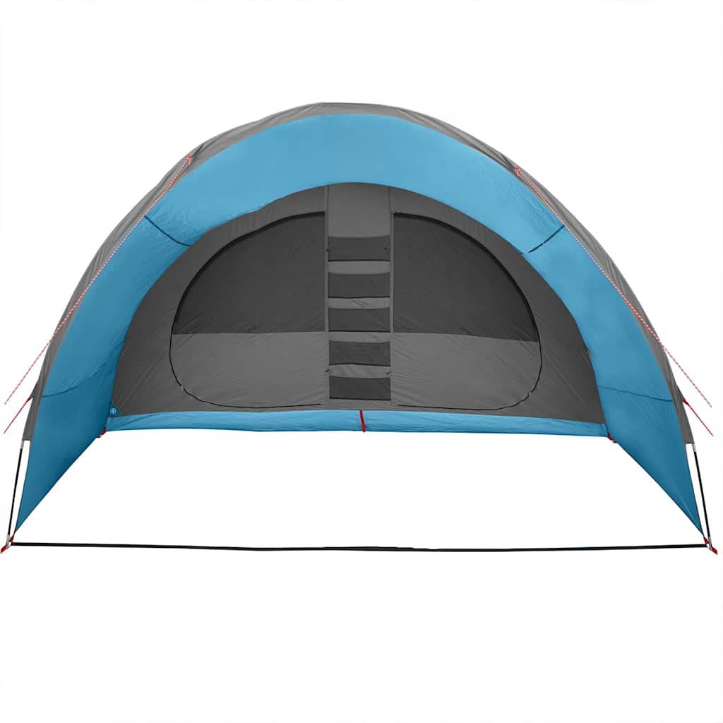 Tunnel Tent 8-Person met dak Blauw 710 x 460 x 245 cm
