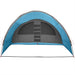 Tunnel Tent 8-Person met dak Blauw 710 x 460 x 245 cm