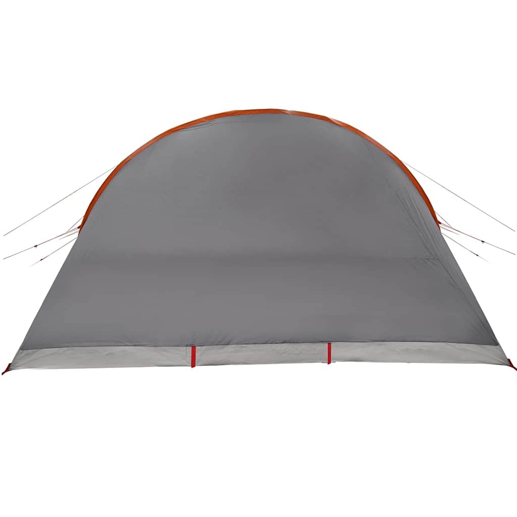 Tunnel Tent 8-Person met dak Grijs en Oranje 710 x 460 x 245 cm