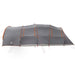Tunnel Tent 8-Person met dak Grijs en Oranje 710 x 460 x 245 cm