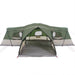 Tent voor 16 personen met dak Groen 680 x 510 x 210 cm