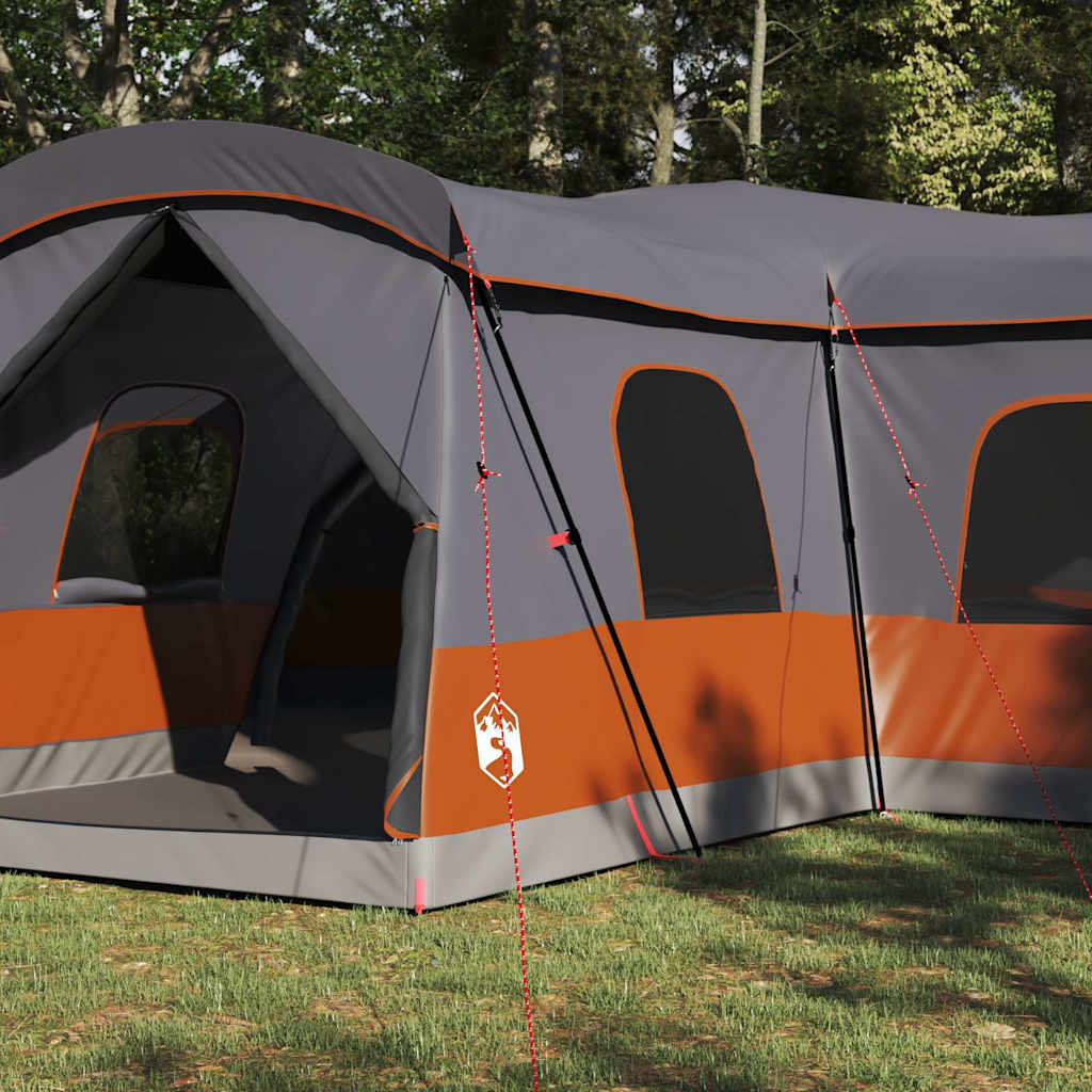 Tent voor 16 personen Grijs en Oranje 680 x 510 x 210 cm