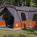 Tent voor 16 personen Grijs en Oranje 680 x 510 x 210 cm