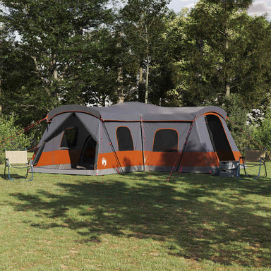 Tent voor 16 personen Grijs en Oranje 680 x 510 x 210 cm
