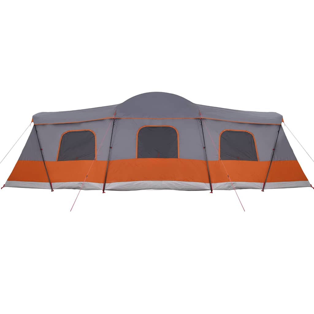 Tent voor 16 personen Grijs en Oranje 680 x 510 x 210 cm