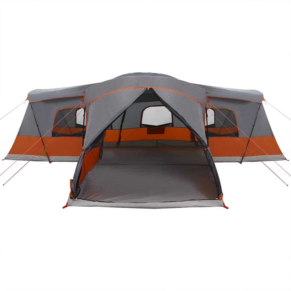 Tent voor 16 personen Grijs en Oranje 680 x 510 x 210 cm