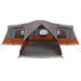 Tent voor 16 personen Grijs en Oranje 680 x 510 x 210 cm