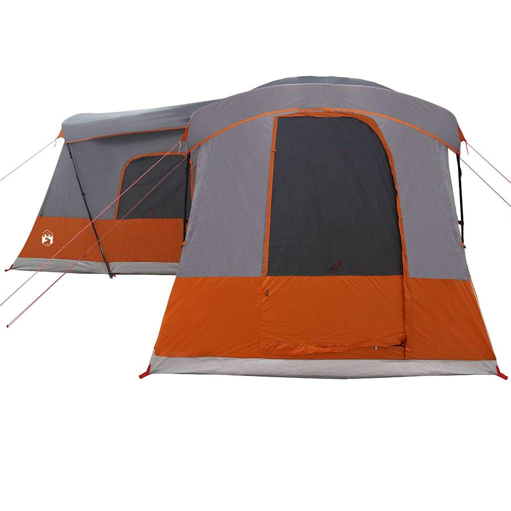 Tent voor 16 personen Grijs en Oranje 680 x 510 x 210 cm