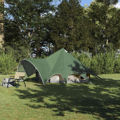 Teepee Tent 3-Person 3-persoons Groen en Grijs