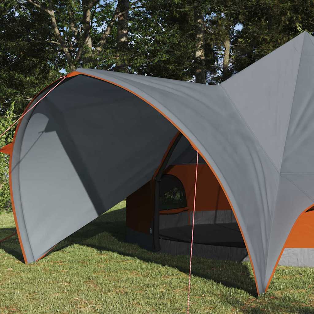 Teepee Tent 5-Person 5-persoons Grijs en Oranje
