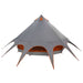 Teepee Tent 5-Person 5-persoons Grijs en Oranje