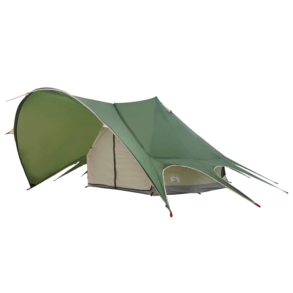 Teepee Tent 7-Persoon 7-persoons Groen en Grijs